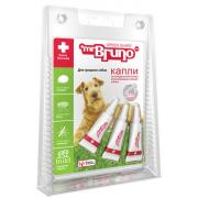 Mr.Bruno капли от клещей и насекомых, для собак средних пород весом от 10 до 30 кг, 1 пипетка (2,5 мл)