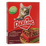 Darling корм сухой для взрослых кошек с мясом по-домашнему и овощами, 300 г.