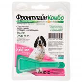 Фронтлайн Комбо раствор для наружного применения против вшей, блох, власоедов и клещей для собак массой от 20 до 40 кг 2,68 мл
