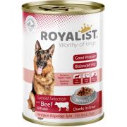 Royalist консервы для взрослых собак мясные кусочки в соусе с телятиной 400 г