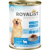 Royalist консервы для взрослых собак мясные кусочки в соусе с ягненком 400 г