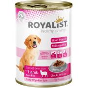 Royalist консервы для щенков мясные кусочки в соусе с ягненком 400 г