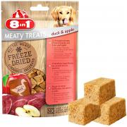 8in1 Meaty Treats Duck & Apple сублимированные лакомства для собак без злаков с уткой и яблоком 50 г