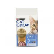 Cat Chow корм для кошек 3 в 1c высоким содержанием домашней птицы и с индейкой : контроль образования комков шерсти, уход за полостью рта, здоровье мочевыводящей системы (на развес)