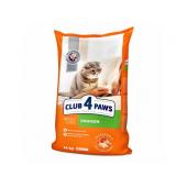 Club 4 paws сухой корм для взрослых кошек с курицей (целый мешок 14 кг)