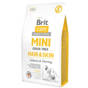 Brit Care Mini Hair&Skin беззерновой сухой корм для кожи и шерсти для собак мелких пород с лососем и сельдью (целый мешок 7 кг)