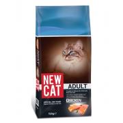 New Cat Adult Chicken сухой корм для кошек со вкусом курицы (целый мешок 15 кг)