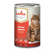 Lapka влажные консервы для кошек с говядиной, 415 г