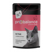 Pro Balance Active влажный корм для активных  и энергичных кошек, 85 г