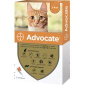 Advocate для хорьков и котов массой до 4 кг эндоэктоцид спот-он применения 1 пипетка 0,4 мл