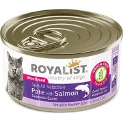 Royalist паштет для взрослых стерилизованных кошек с лососем 80 г