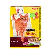 Friskies сухой корм для кошек с мясом и полезными овощами, 400 г