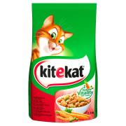 Kitekat Полнорационный сухой корм для кошек с говядиной и овощами 1,8 кг