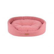 Amiplay Montana овальная лежанка для кошек и собак розовая размер S 46×38×13 см