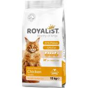 Royalist полнорационный сухой корм для взрослых кошек с курицей (целый мешок 15 кг)