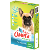 Омега Neo "Свежее дыхание" витамины-лакомство с перечной мятой, имбирём и морепродуктами для собак, 90 таб.