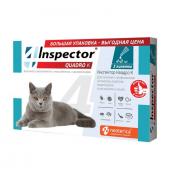 Inspector Quadro К Капли на холку для кошек от 4-8 кг пипетка 3 шт