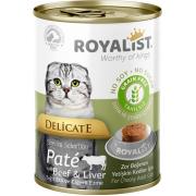 Royalist деликатный паштет для взрослых кошек с телятиной и печенью 400 г