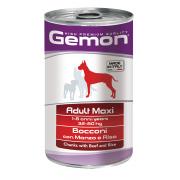 Gemon Adult Maxi Beef & Rice полнорационный корм с кусочками говядины с рисом, для взрослых собак крупных пород, высокого премиального класса 1250 гр