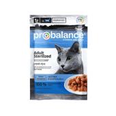 Pro Balance Sterilized влажный корм для кастрированных котов и стерилизованных кошек, 85 г