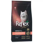 Reflex PLus Hairbal Adult Cat сухой корм для вывода шерсти кошек с лососем 1.5 кг