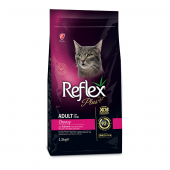 Reflex PLus Adult Cat сухой корм для привередливых кошек и котов с лососем 1.5 кг