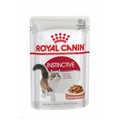 Royal Canin Instinctive полнорационный влажный корм для кошек старше одного года в желе, 85 г