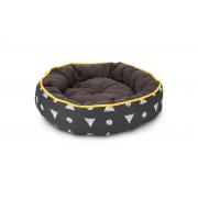 Beeztees Rest Basket Hinas Grey лежанка для кошек и собак мелких пород, 45×45×12 см