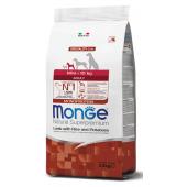 Monge Mini Adult Natural Super Premium Lamb, Rice and Patatoes полноценный сухой корм для взрослых собак мелких пород, с ягненком, рисом и картошкой, супер премиум качества, 2.5 кг