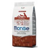 Monge Puppy and Junior Natural Super Premium Lamb and Rice полнорационный сухой корм, для щенков всех пород, с ягненком и рисом, супер премиум качества, 2.5 кг