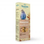 Колосок «Ореховый» полноценный витаминизированный корм и лакомство для волнистых попугаев, 140 г