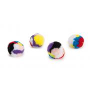 Beeztees Pompon ball with catnip плюшевые мячики для кошек, Ø4 см (4 штук)