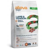 Alleva Holistic Adult Lamb and Venision Medium/Maxi корм для взрослых собак средних и крупных пород с ягненком, олениной, коноплей и женьшенем, 2 кг