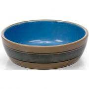 Beeztees Ceramic feeding or drinking bowl with blue stripes керамическая миска для кошек с полосками, Ø 12,5 - 330 ml