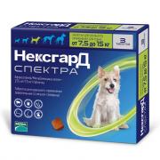 Нексгард Спектра жевательная таблетка для собак весом от 7,5 до 15 кг, 1 шт