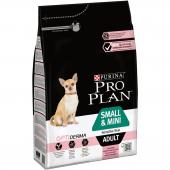 Pro Plan Small&Mini Adult сухой корм для взрослых собак мелких и карликовых пород с чувствительной кожей, с высоким содержанием лосося (целый мешок 7 кг)