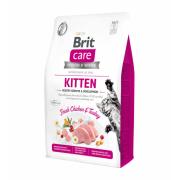 Brit Care Grain Free Kitten Healthy Growth & Development, сухой беззерновой корм с индейкой и курицей для котят, для здорового роста и развития, (на развес)