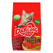 Darling корм сухой для взрослых кошек с курочкой по-домашнему и овощами, 2 кг