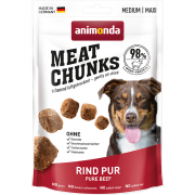 Animonda Dog Meat Chunks Pure Beef лакомство для собак средних и крупных пород мясные кусочки говядина, 80 г