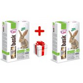Lolo pets полнорационный корм для кроликов, 500 г + 500 г в подарок (1+1)
