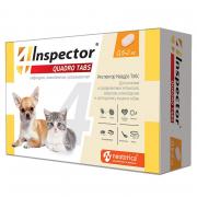 Inspector таблетки для кошек и собак от внешних и внутренних паразитов 0,5-2 кг, 2 шт.