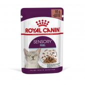 Royal Canin Sensory Feel Adult влажный корм для взрослых кошек стимулирующий рецепторы ротовой полости, в соусе 85 г