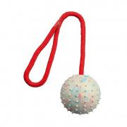 Trixie игрушка длясобак, мяч на веревке, натуральная резина 30 см