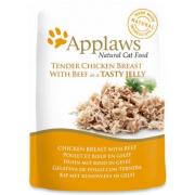 Applaws Tender Chicken with Beef для кошек, кусочки курицы и говядины в желе, 70 г
