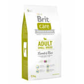 Brit Care Adult Small Breed гипоаллергенный сухой корм для взрослых собак мелких пород с ягненком и рисом (целый мешок 7,5 кг)