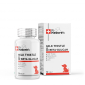 Dog Milk Thistle & Beta Glucan пищевая добавка для поддержки печени, 75 таблеток