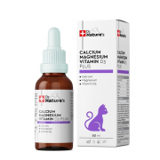 Calcium Magnesium Vitamin D3 Plus пищевая добавка для поддержки кальция для кошек, 50 мл