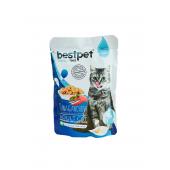 Bestpet Tuna and Anchovy влажный корм для взрослых кошек с тунцом и анчоусами 85гр