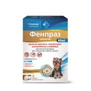 Фенпраз таблетки для собак мелких пород и щенков с 3-х недельного возраста против круглых, ленточных гельминтов и лямблий, 1 таб