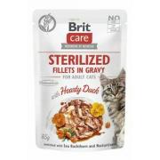 Brit Care Fillets, филе для стерилизованных кошек с уткой в соусе 85 г